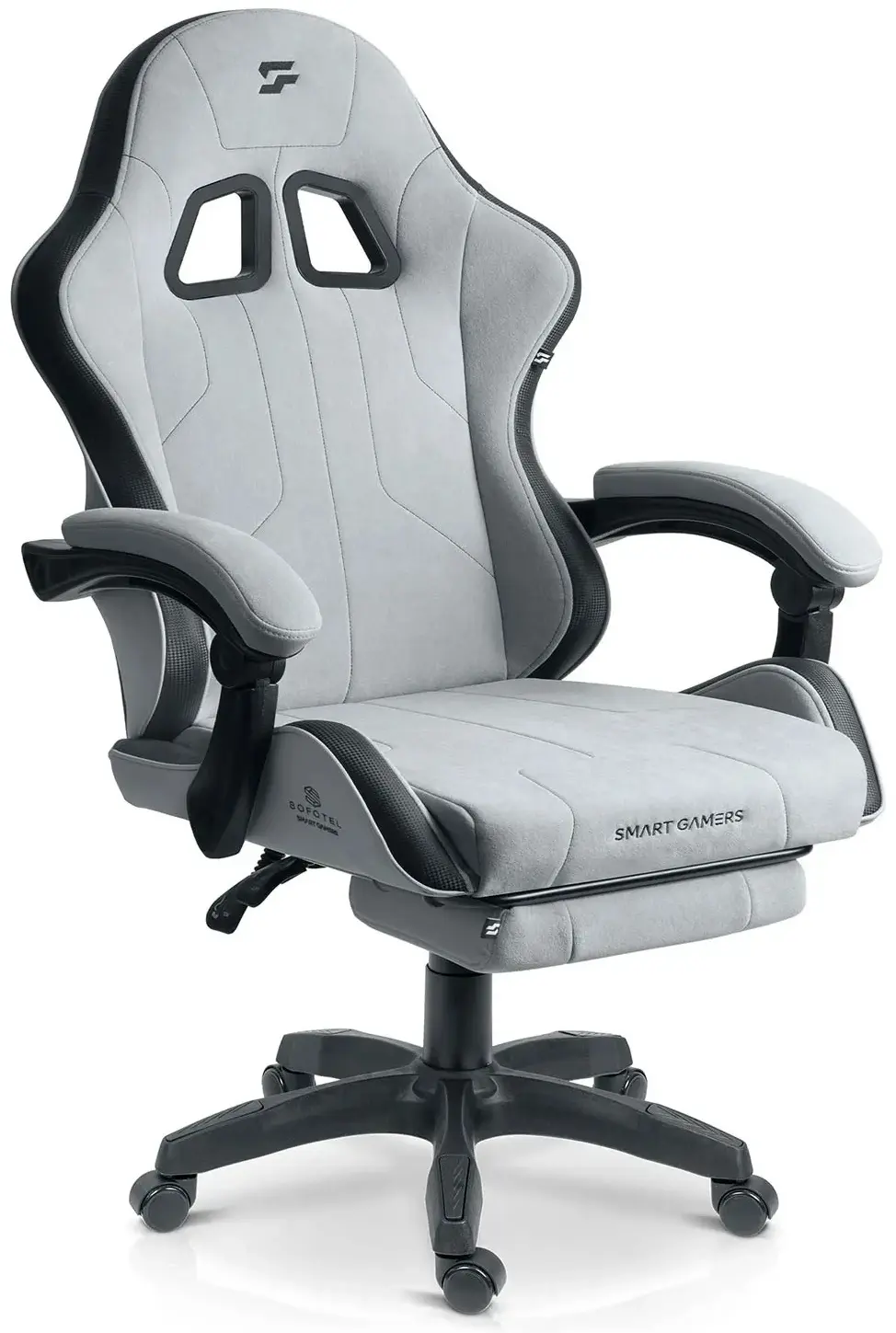 Fotoliu gaming Sofotel Lokar 242601 (Light Grey/Black) - 2
