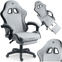 Fotoliu gaming Sofotel Lokar 242601 (Light Grey/Black) Thumb
