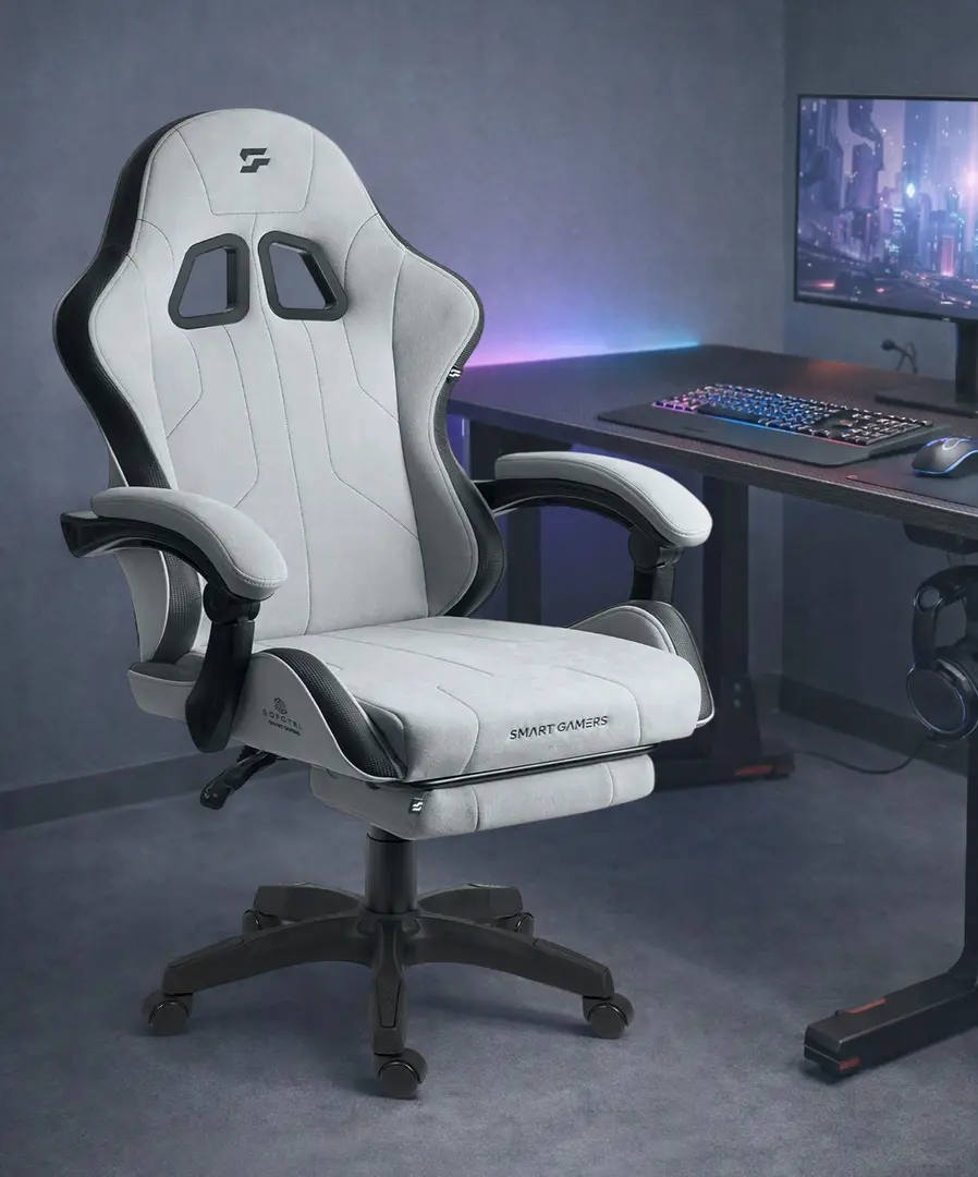 Fotoliu gaming Sofotel Lokar 242601 (Light Grey/Black)