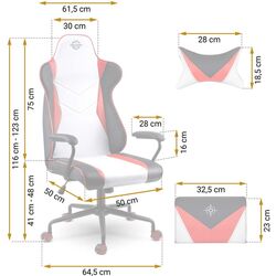 Игровое кресло Sofotel Miss Fortune 2593 (Black/White/Red) Thumb