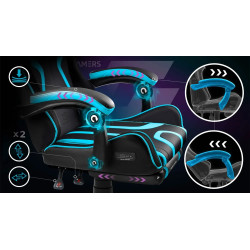 Fotoliu gming Sofotel Specter 242902 (Black/Light Blue) Thumb