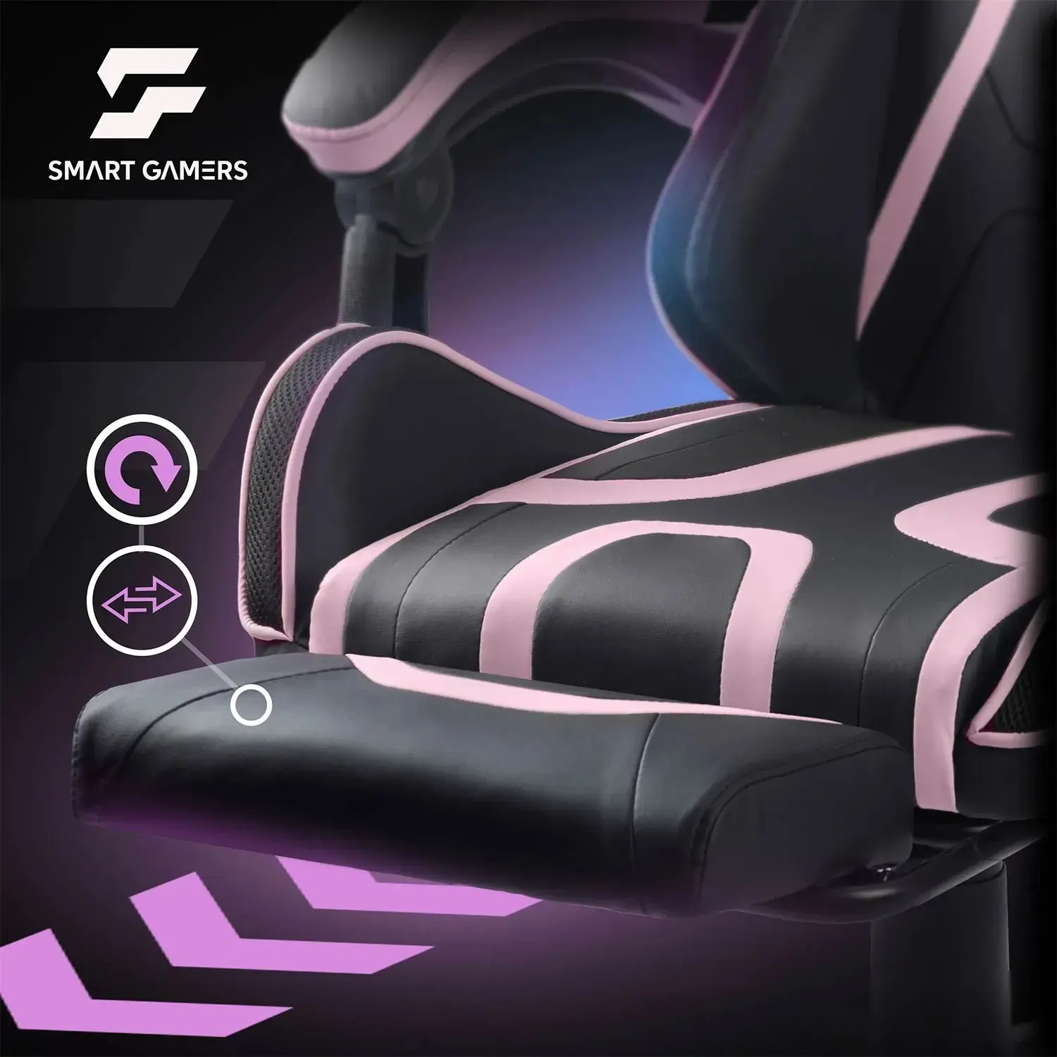 Игровое кресло Sofotel Specter 242903 (Black/Pink) - 15