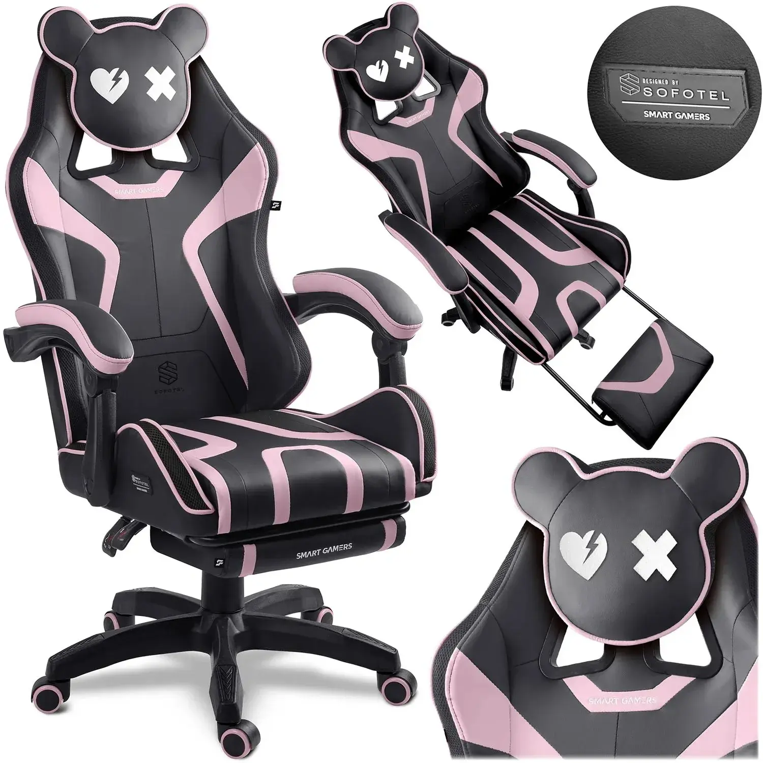 Игровое кресло Sofotel Specter 242903 (Black/Pink) - 8