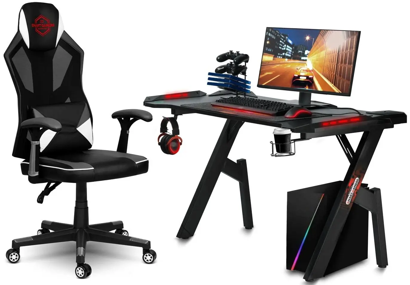 Fotoliu gaming Sofotel Shiro (Black/White)