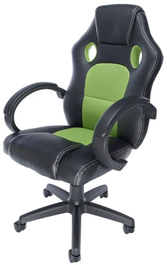 Кресло геймерское Spacer Spch-Champ-Grn (Black/Green)