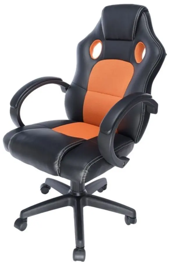 Кресло геймерское Spacer Spch-Champ-Rng (Black/Orange)