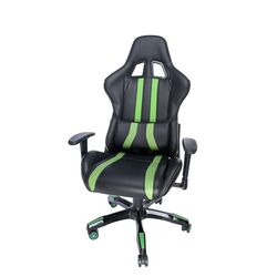 Кресло геймерское Spacer Spch-Trinity-Grn (Black/Green)