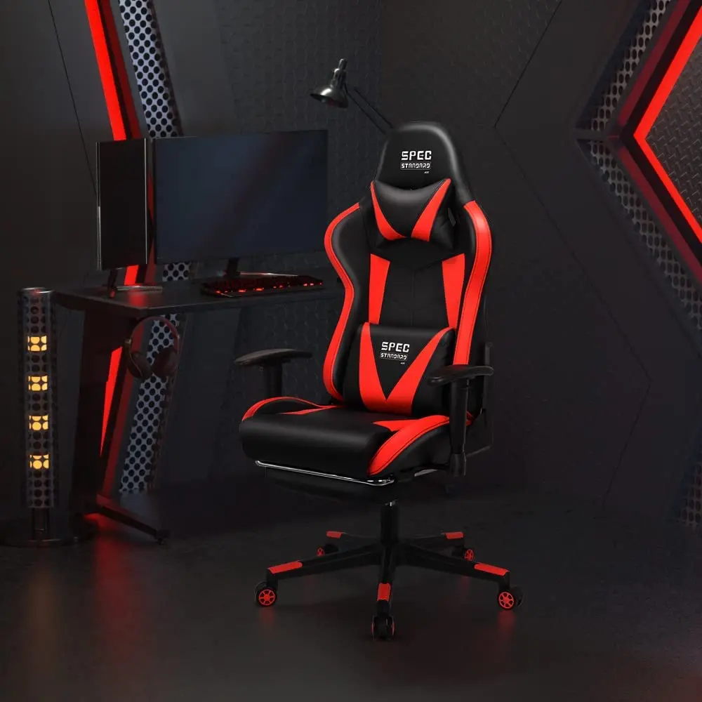 Игровое кресло SpecStandard ADC BGY-04EU (Black/Red)