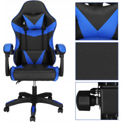 Игровое кресло Springos HF0019 (Black/Blue) Thumb