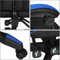 Игровое кресло Springos HF0019 (Black/Blue) Thumb