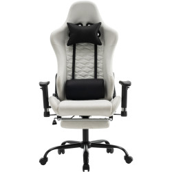Fotoliu gaming Tempo Kondela Papibas (White/Black) Thumb