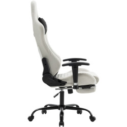 Fotoliu gaming Tempo Kondela Papibas (White/Black) Thumb