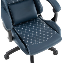 Fotoliu gaming Tempo Kondela Samie (Blue/Black) Thumb