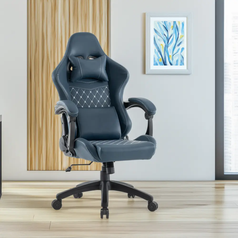 Fotoliu gaming Tempo Kondela Samie (Blue/Black)