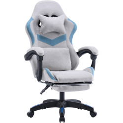 Fotoliu gaming Tempo Kondela Zodia (Gray/Blue) Thumb