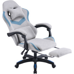 Fotoliu gaming Tempo Kondela Zodia (Gray/Blue) Thumb