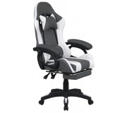 Fotoliu gaming Tempo Kondela Jovela (Black/White)