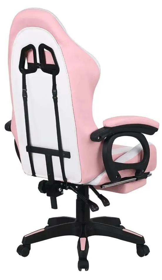 Fotoliu gaming Tempo Kondela Jovela (Pink/White)