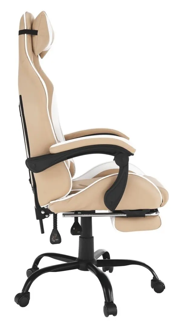 Кресло геймерское Tempo Kondela Ozge 2 New (White/Beige)