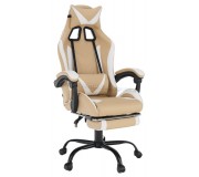 Fotoliu gaming Tempo Kondela Ozge 2 New (White/Beige)