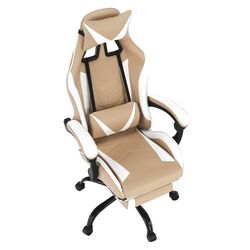 Кресло геймерское Tempo Kondela Ozge 2 New (White/Beige) Thumb