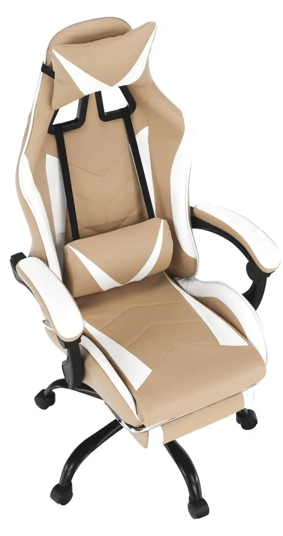 Кресло геймерское Tempo Kondela Ozge 2 New (White/Beige)