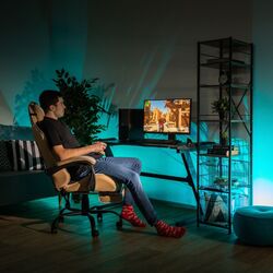 Кресло геймерское Tempo Kondela Ozge 2 New (White/Beige) Thumb