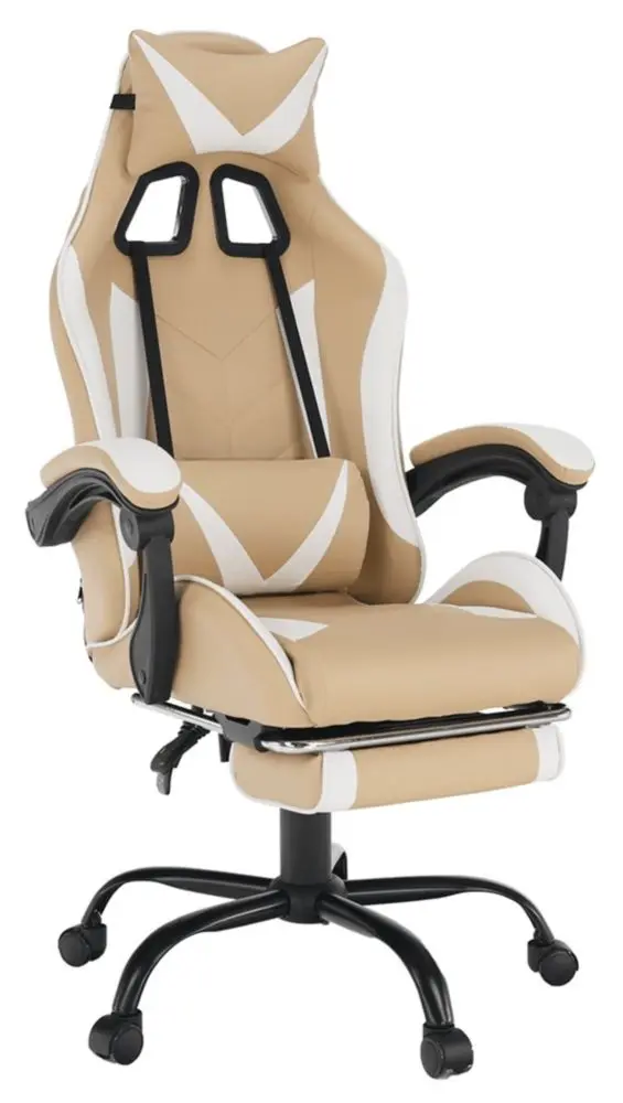 Кресло геймерское Tempo Kondela Ozge 2 New (White/Beige)