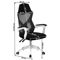 Кресло геймерское Tempo Kondela Yoko (Black/White) Thumb