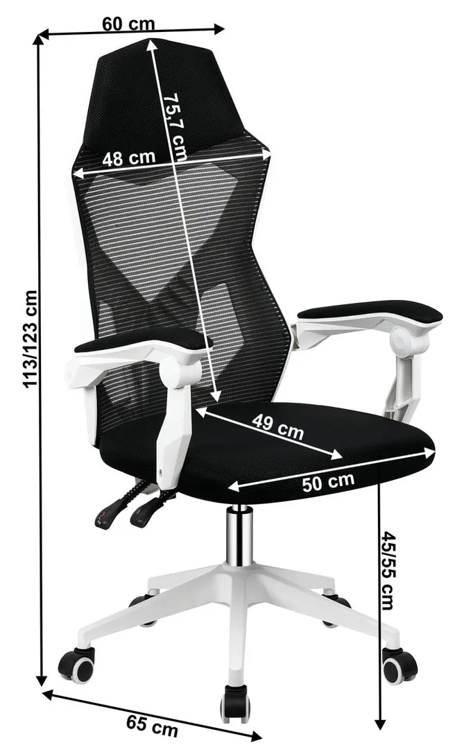 Кресло геймерское Tempo Kondela Yoko (Black/White)