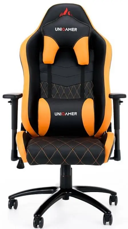 Кресло геймерское UniGamer 0007R9TG (Black/Orange) - 2