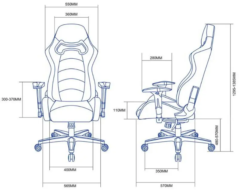 Кресло геймерское UniGamer 0009ATG (Black/Red) - 8