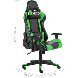 Fototliu gaming VidaXL 20493 (Black/Green) Thumb