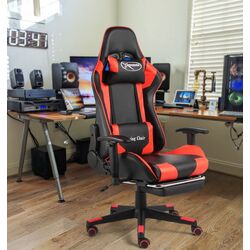 Fotoliu gaming VidaXL 20497 (Black/Red)