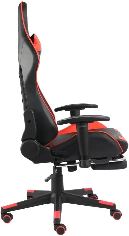 Fotoliu gaming VidaXL 20497 (Black/Red)