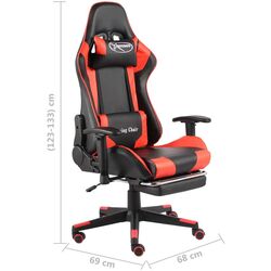 Fotoliu gaming VidaXL 20497 (Black/Red) Thumb