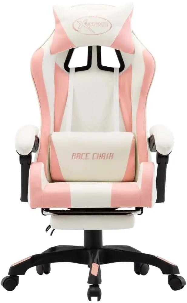 Игровое кресло VidaXL 287994 (White/Pink)