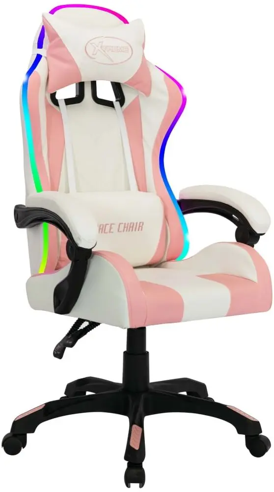 Игровое кресло VidaXL 288004 (White/Pink)