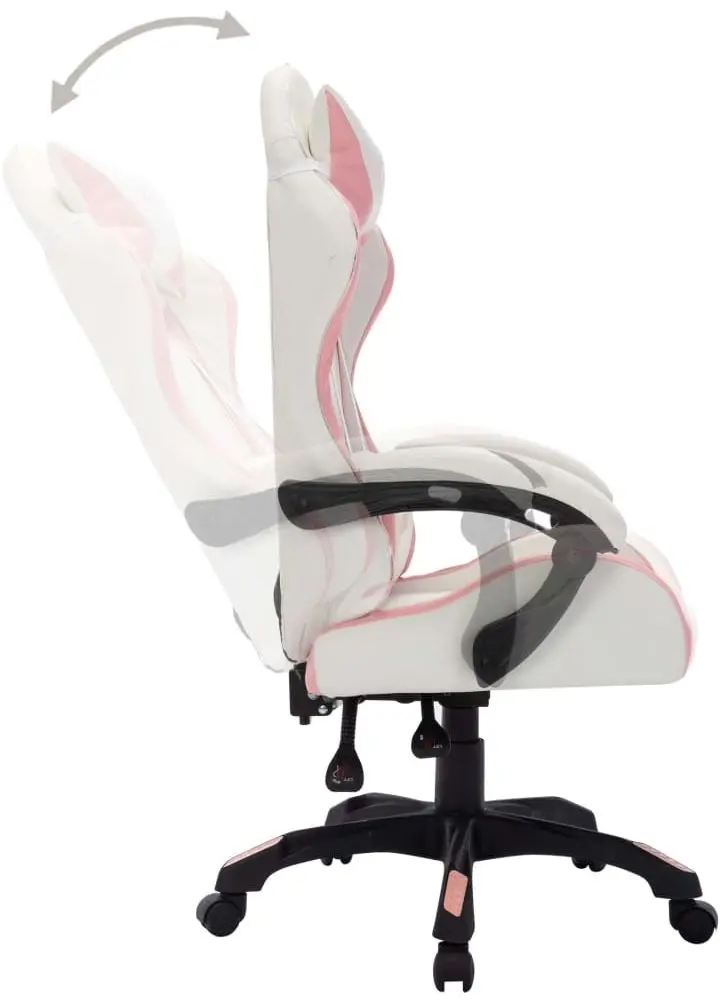 Игровое кресло VidaXL 288004 (White/Pink)