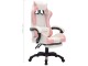 Fotoliu gaming VidaXL 288014 (White/Pink)