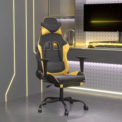 Fotoliu gaming VidaXL 3143655 (Black/Gold)