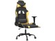 Fotoliu gaming VidaXL 3143655 (Black/Gold)