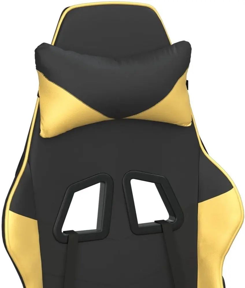 Fotoliu gaming VidaXL 3143655 (Black/Gold)