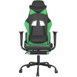 Fotoliu gaming VidaXL 3143656 (Black/Green) Thumb