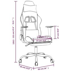 Fotoliu gaming VidaXL 3143664 (Black/Camouflage) Thumb