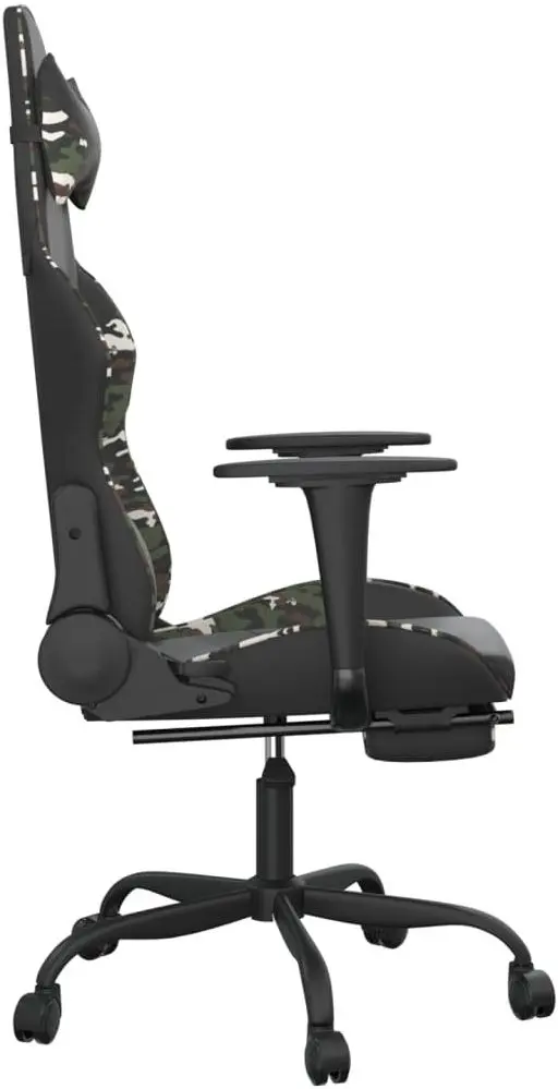 Fotoliu gaming VidaXL 3143664 (Black/Camouflage)
