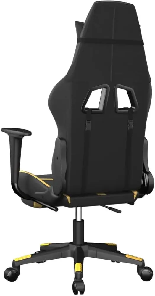 Fotoliu gaming VidaXL 3143678 (Black/Gold)