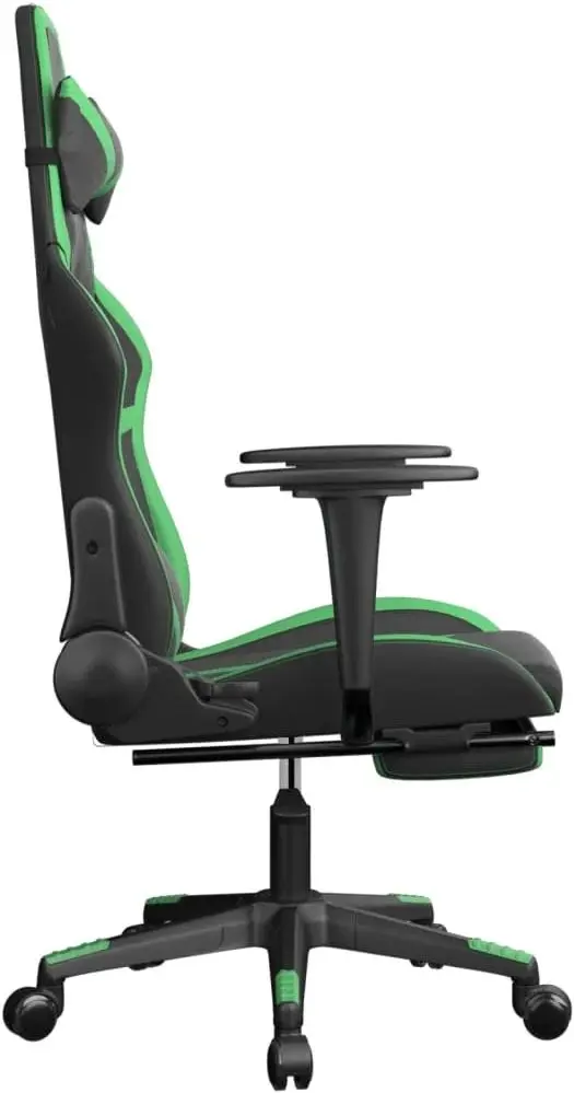 Fotoliu gaming VidaXL 3143679 (Black/Green)