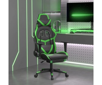 Fotoliu gaming VidaXL 3143679 (Black/Green)