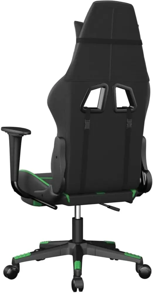 Fotoliu gaming VidaXL 3143679 (Black/Green)